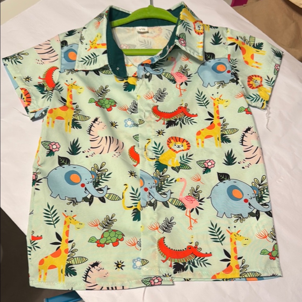 Kids Animal Print Shirt - Multicolor